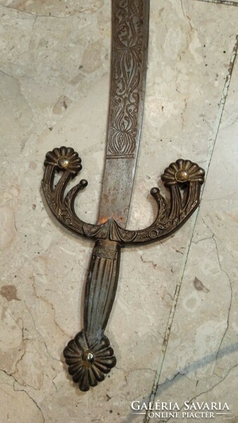 Xix. Century sword with a blade length of 80 cm, a rarity.