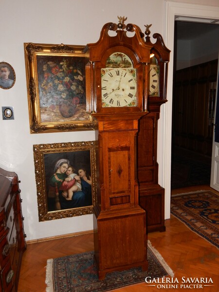 Also video - baroque standing clock from the first half of the 1800s in excellent and reliably working condition