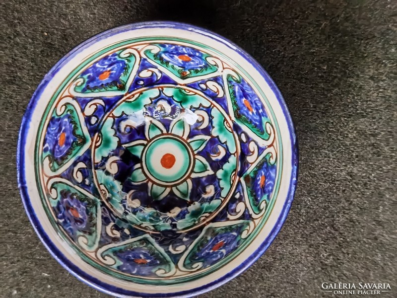 Kézzel festett autentikus üzbég teáscsészék palmettás díszítéssel