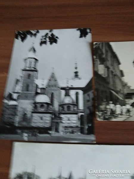 5 db képeslap egyben, Krakow (2 postatiszta, 3 használt), 1970-es1980-as évek