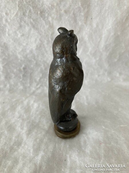 Bronze owl / figural stamp press