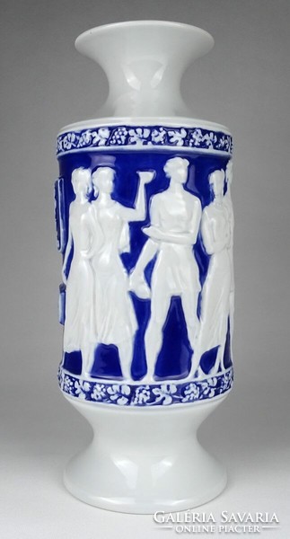 1M999 zsolnay porcelain vase Óbuda 1981 32.5 Cm
