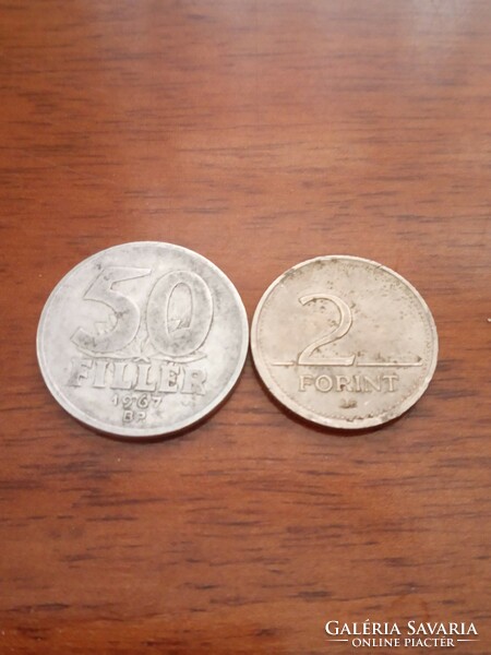 50  Fillér 1967 / 2 forint 1994