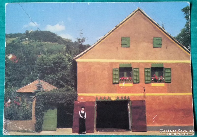 Kőszeg, Garázsmúzeum, használt  képeslap, 1988