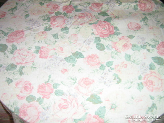 Vintage stílusú pasztell árnyalatú rózsás shabby chic függöny