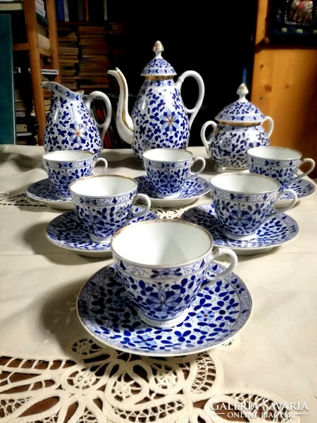 Bieder 6-person tea set - the classic blue and white