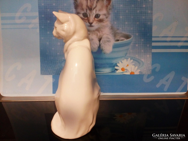 Hollóházi cica /macska, régi porcelán