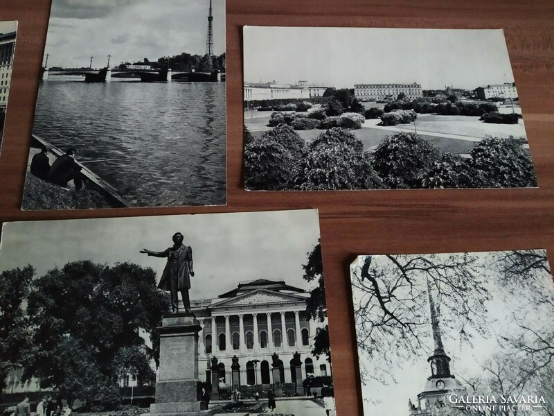 8 postcards in one, Leningrad, 1968, postal clean