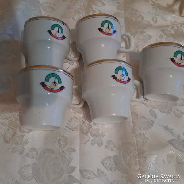 Hollohazi  csésze 5 darab tanyerral