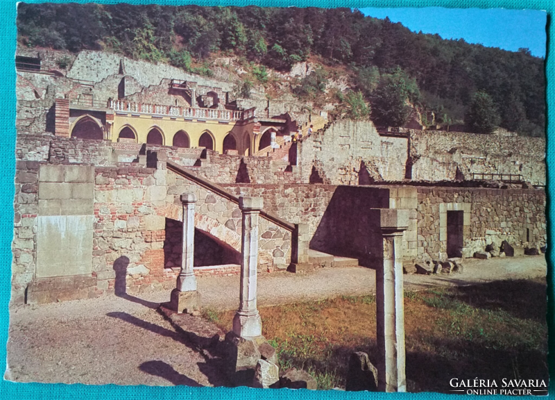 Visegrád, Mátyás Király palotája, postatiszta képeslap, 1980