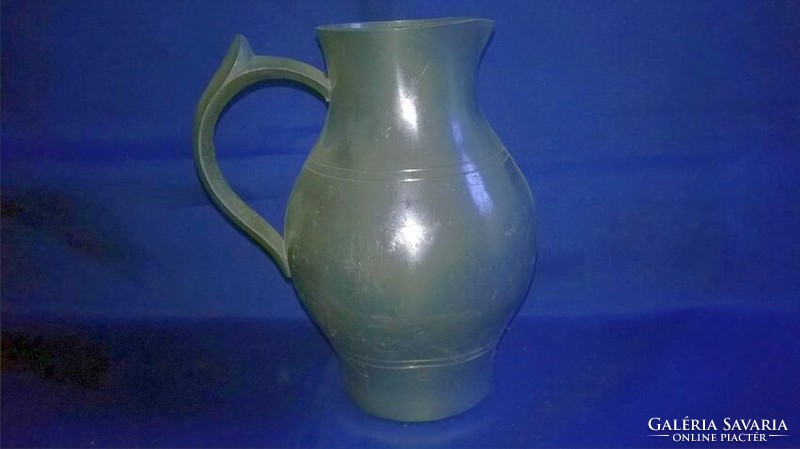 Older pewter wine jug