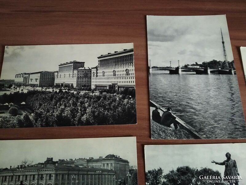 8 postcards in one, Leningrad, 1968, postal clean