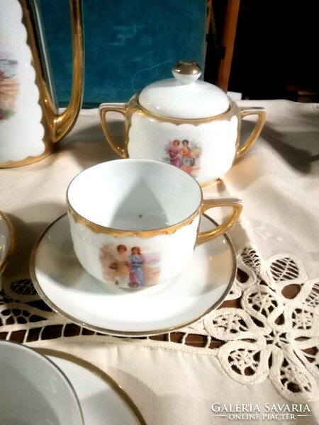 Czech victoria 6-person porcelain viable tea set - art&decoration