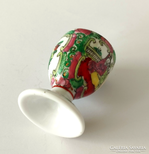 Hand-painted porcelain soft egg cup