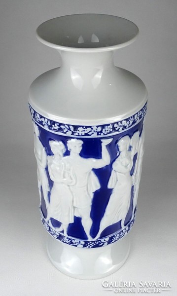 1M999 Zsolnay porcelán váza Óbuda 1981 32.5 cm