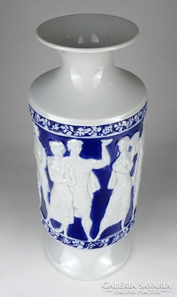 1M999 zsolnay porcelain vase Óbuda 1981 32.5 Cm