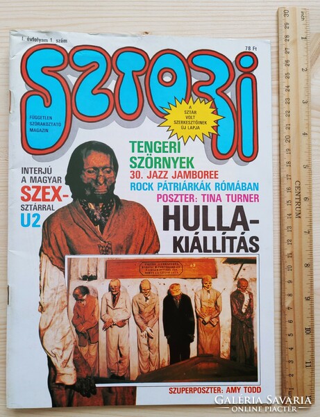 Story magazine 89/3 tina turner amy todd posters szilágyi mariann sinead o'connor vincze lilla u2