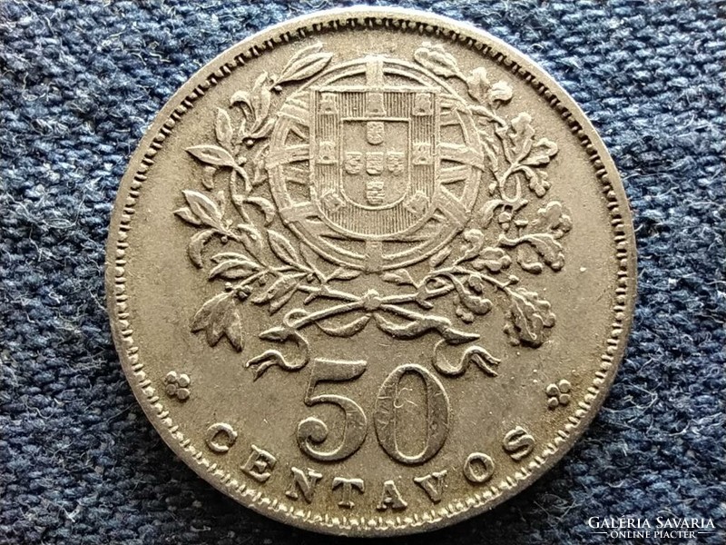 Portugal copper-nickel 50 centavos 1964 (id49877)