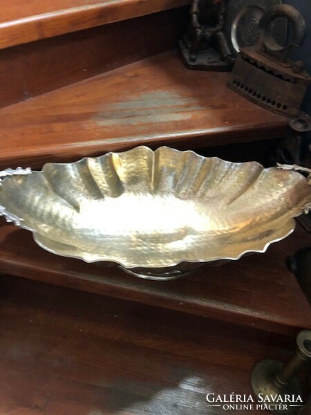 Thick silver-plated art deco centerpiece, excellent, 65 cm in size.