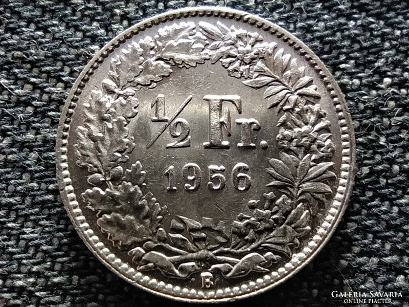 Switzerland .835 Silver 1/2 franc 1956 b (id41705)
