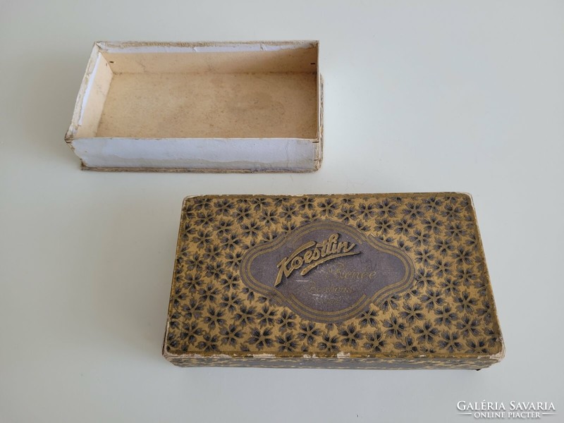 Régi bonbonos doboz Koestlin Renée Bonbons vintage papírdoboz
