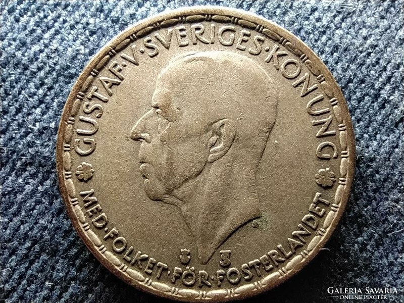 Svédország V. Gusztáv (1907-1950) .400 ezüst 1 Korona 1946 TS (id59771)