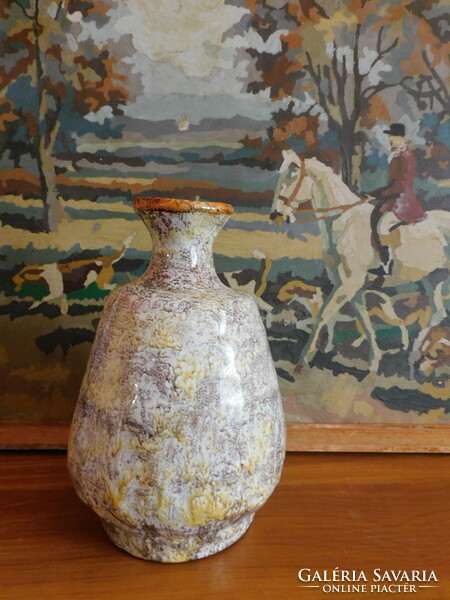 Retro kerámia váza Lehoczkyné - 18 cm
