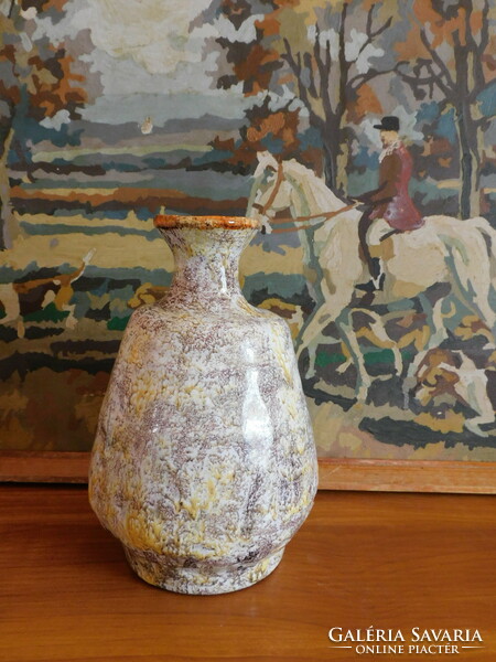 Retro ceramic vase by Lehoczky - 18 cm
