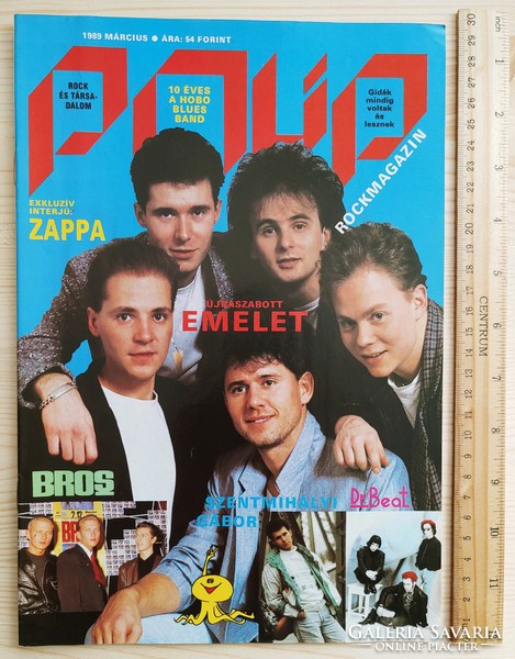 Polip magazin 1989/3 Első Emelet Bros Hobo Zoltán Erika Dr Beat Ippolit Matvejevics Bikini Europe
