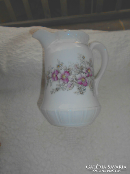 Art Nouveau pouring porcelain jug with hand painting