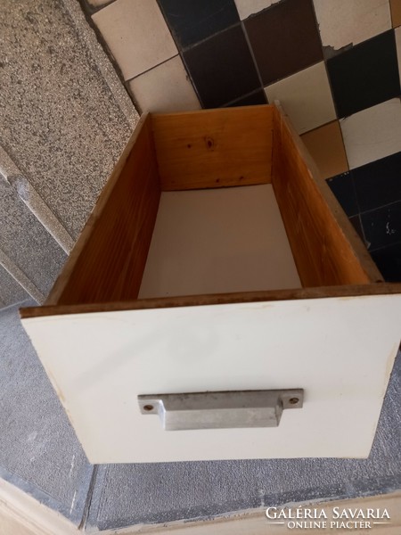 Retro pharmacy drawer with handle, decoration