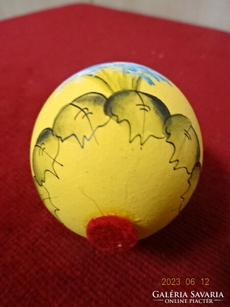 Valódi tojásból készült húsvéti dísz, kézzel festett, katicabogaras. Jókai.