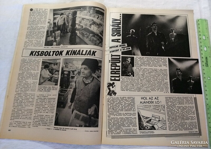 Képes Újság magazin 1988/13 Depeche Mode Poltergeist Vörös Csillag TSZ Nádudvar Szepesy Alíz
