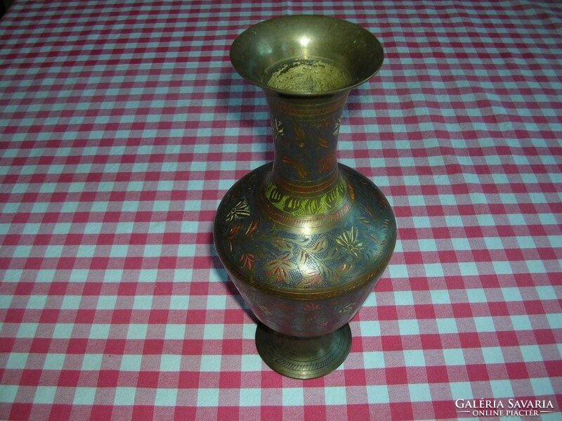 Oriental copper vase