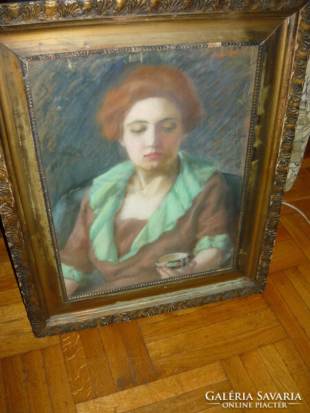 A pastel painting by Eugenia B. Anderlik is a rarity