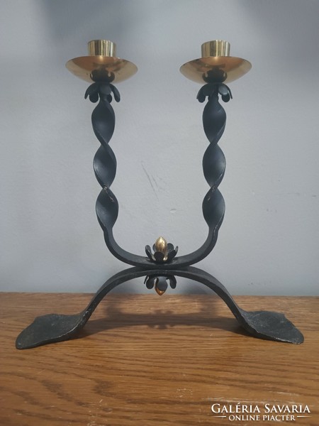 Metal art-deco candle holder wrought iron negotiable