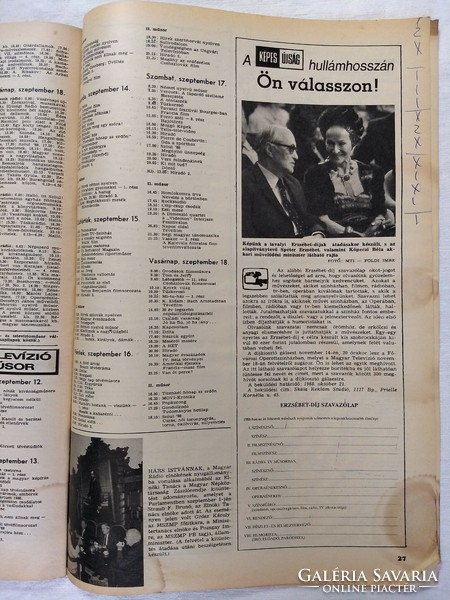 Capable newspaper magazine 1988/37 boy george flower carnival in Debrecen St. István-Telep Menzel