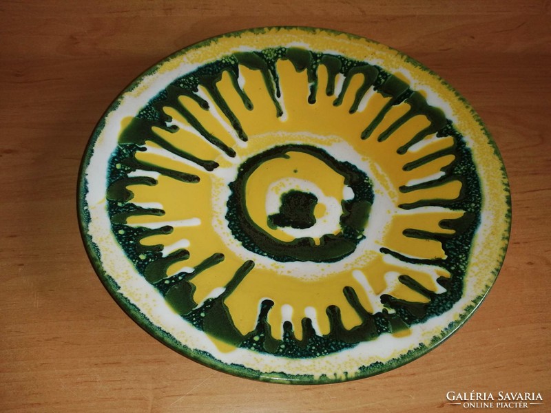 Industrial artist ceramic wall plate - diam. 29 cm (n)