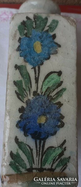 XIX. Century salt-glazed ceramic bottle of Iznik style