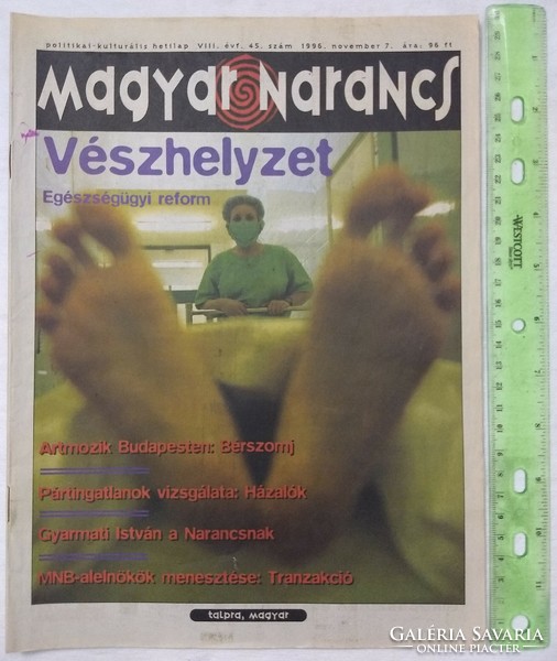 Magyar oranz magazine 1996/45 eü reform colonial István artmozik tommy pj harvey