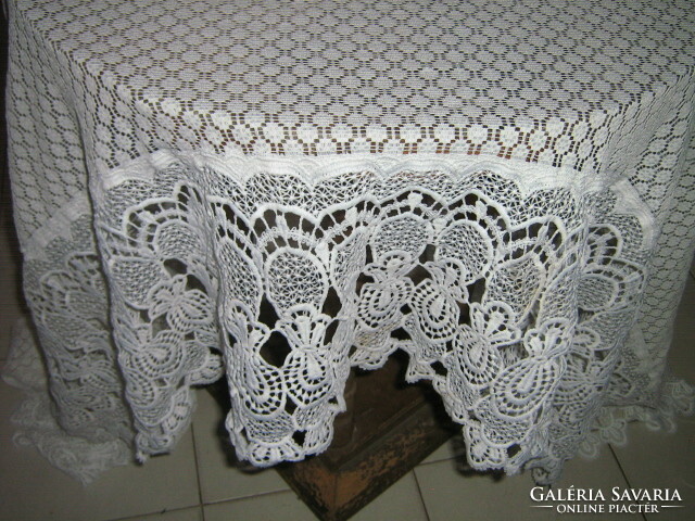 Beautiful vintage wide lace curtain