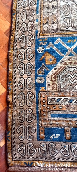 Antique Kazakh hand-knotted carpet. Negotiable