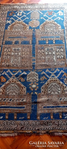 Antique Kazakh hand-knotted carpet. Negotiable