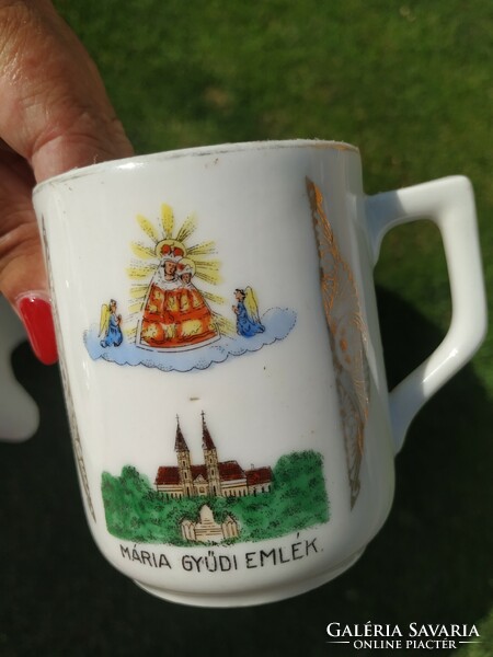 Zsolnay porcelain Mária Gyűdi memorial cup for sale!