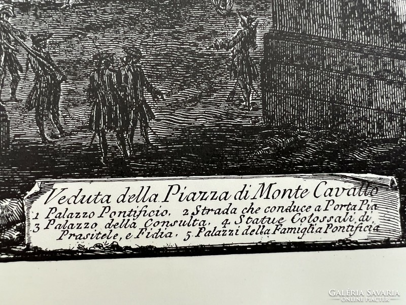 Cavalier Piranesi: veduta della piazza di monte cavallo