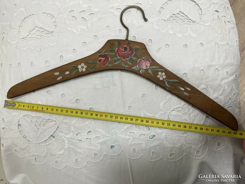 Antique pink hand painted hanger