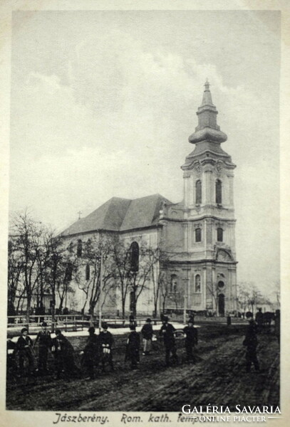 Jászberény - ruined church / old postcard novotha a könyvker. Jászberény