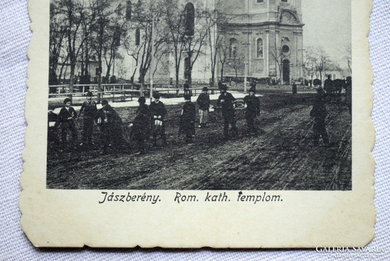 Jászberény - ruined church / old postcard novotha a könyvker. Jászberény