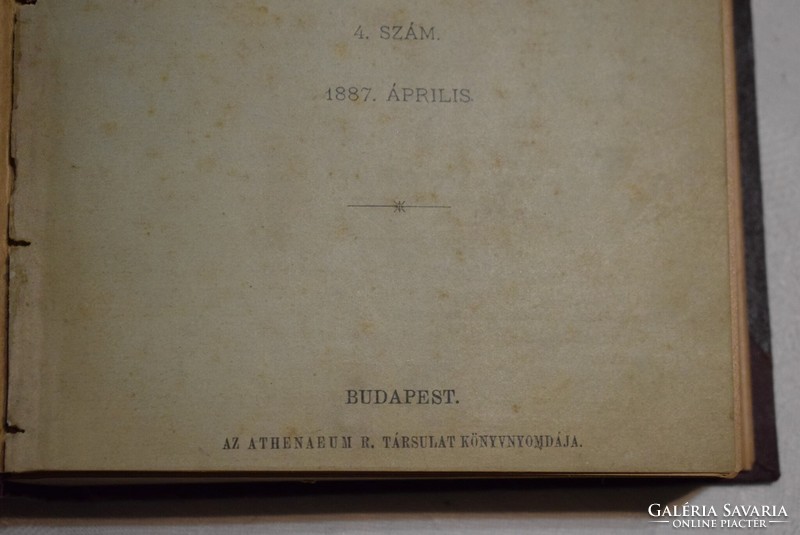 19. sz. Magyar - Zsidó szemle Bacher Vilmos és Bánóczi József 1887 - 1888  judaizmus könyv Atheneum