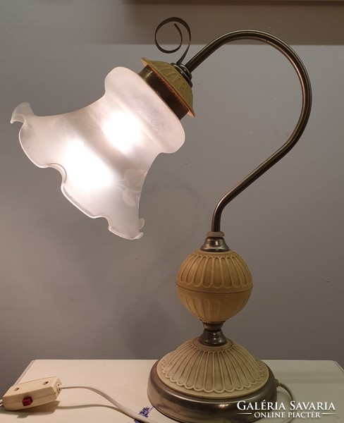 A beautiful, old table lamp